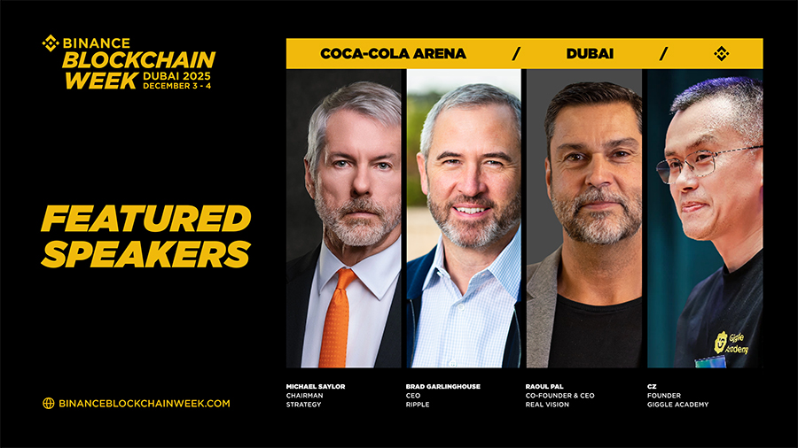 Binance Announces First Wave Of Global Speakers For Blockchain Week 2025