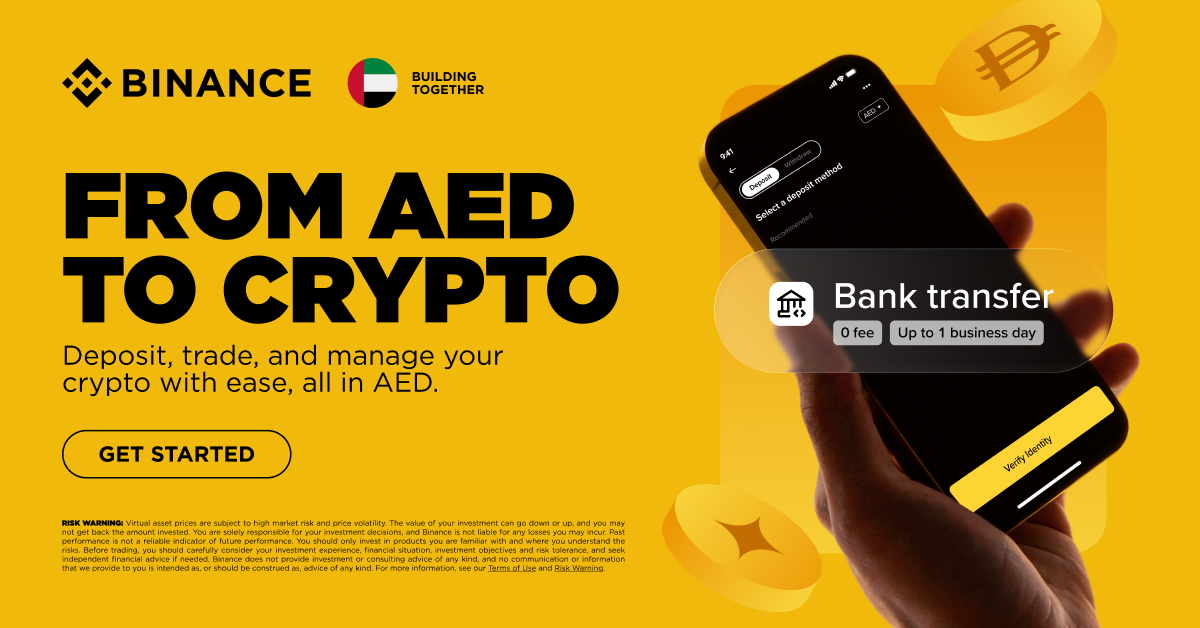 Binance Unlocks Seamless AED Crypto Access In The UAE With Regulated Bank Integration And Zero Deposit Fees