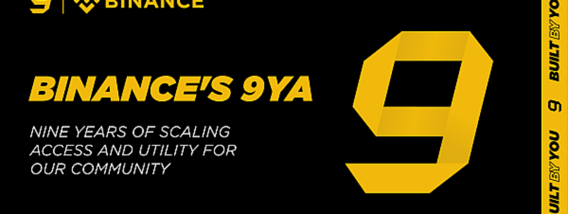 Binance Marks Nine Years: Nearly Half of All Crypto Holders Use Binance, $156 Trillion in All-Time Volume, and a Growing Vision Beyond Crypto
