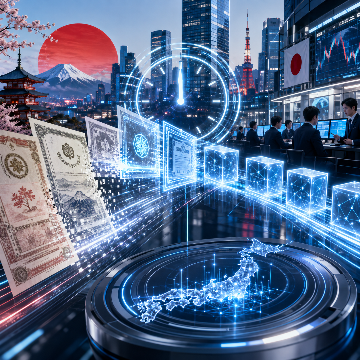 japan-blockchain-stock-bond-settlement